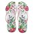 Chinelo Soul Slim Floral Rosê - SOLADO BRANCO - Imagem 1