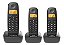 TS 2513 Kit Telefone sem Fio + Dois Ramais Adicionais Intelbras Preto - Imagem 1