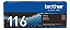 TN-116BR TN116 Toner Original Brother Preto 1.000Páginas Para HLL1222V HLL1232WV DCPL1632W - Imagem 1