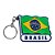 Chaveiro emborrachado bandeira- Brasil - Imagem 1