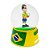 Globo de neve futebol com base amarelo - Brasil - Imagem 2