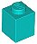 Tijolo 1x1 Azul Turquesa - Imagem 1
