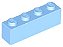 Tijolo 1x4  Bright Light Blue - Imagem 1