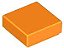 Placa Lisa 1x1 Laranja - Imagem 1