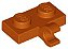Placa modificada 1x2 com Clip Horizontal Dark Orange - Imagem 1