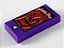 Placa Lisa 1x2 com desenho de celular e tela com fantasma dark purple - Imagem 1