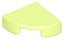 Placa redonda 1x1 de 1/4 Yellowish Green - Imagem 1