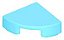 Placa redonda 1x1 de 1/4  Medium Azure - Imagem 1