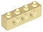 Tijolo Lego Technic  1x4 com Furos Bege - Imagem 1