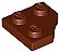 Placa com Canto Cortado 2x2 Marrom - Imagem 1