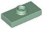 Placa Modificada 1x2 com botão Sand Green - Imagem 1
