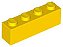 Tijolo 1x4 Amarelo - Imagem 1