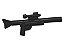 Arma Lego com Cano Longo com Visor Preta - Imagem 1