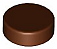 Placa Lisa Redonda 1x1 Marrom - Imagem 1