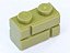 Tijolo Modificado 1x2 Verde Oliva - Imagem 1