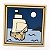 Placa Lisa 2x2 com desenho de barco a vela Bege Escura - Imagem 1