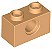 Tijolo 1x2 com Furo Medium Nougat - Imagem 1