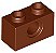 Tijolo 1x2 com Furo Marrom - Imagem 1