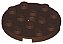 Placa redonda 4x4 com furo Marrom Escura - Imagem 1