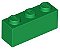 Tijolo 1x3 Verde - Imagem 1