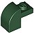 Tijolo Modificado 1x2x1 1/3 com curvatura superior verde escura - Imagem 1