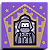 Placa Lisa 2x2 com desenho de Wizard Card de Bertie Bott - Imagem 1