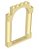 Moldura de Porta 1x6x7 com pilares arredondados arco superior e entalhes Bege - Imagem 1