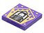 Placa Lisa 2x2 com desenho de Wizard Card de Severus Snape - Imagem 1