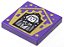 Placa Lisa 2x2 com desenho de Wizard Card de Garrick Ollivander - Imagem 1