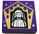 Placa Lisa 2x2 com desenho de Wizard Card de Nicholas Flamel - Imagem 1