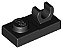 Placa Modificada 1x2 com clip Preto - Imagem 1