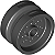 Roda 18mm D. x 12mm com orifício e pino Preta - Imagem 1