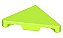 Placa Lisa Modificada Triangular 2x2 Verde Limão - Imagem 1