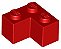 Tijolo 2x2 de canto Vermelho - Imagem 1