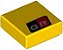 Placa Lisa 1x1 com escrita GR amarela - Imagem 1
