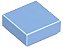 Placa Lisa 1x1 - Medium Blue - Imagem 1