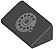 Placa Inclinada 30 1x2x 2/3 com desenho de disco de telefone preta - Imagem 1