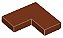 Placa Lisa de Canto 2x2 Marrom - Imagem 1