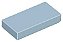 Placa Lisa 1x2 com Ranhura Sand Blue - Imagem 1