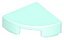Placa Lisa redonda 1x1 de 1/4 Light Aqua - Imagem 1