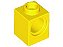 Tijolo Lego Technic 1x1 com Furo para Pino Amarelo - Imagem 1