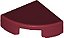 Placa Lisa redonda 1x1 de 1/4 Dark Red - Imagem 1