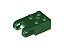 Tijolo Modificado 2x2 com receptáculo para bola e eixo verde escuro - Imagem 1