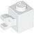 Tijolo Modificado 1x1 com Clip Lateral Horizontal Branco - Imagem 1