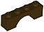 Tijolo com Arco 1x4 Marrom Escuro - Imagem 1