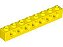 Tijolo Lego Technic 1x8 com Furo Amarelo - Imagem 1