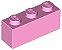 Tijolo 1x3 Cor de Rosa Brilhante - Imagem 1