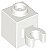 Tijolo Modificado 1x1 com clip Branco - Imagem 1