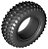 Pneu 75,1x28 com pinos de cravo preto - Imagem 1