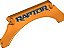 Painel de Para-Lamas de Carro Arqueado 13x2x5 topo reto com desenho 'RAPTOR' Laranja - Imagem 1